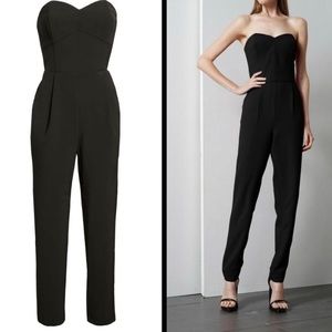 Strapless black jumpsuit